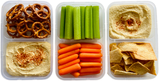 Snack tray representing educational snacking